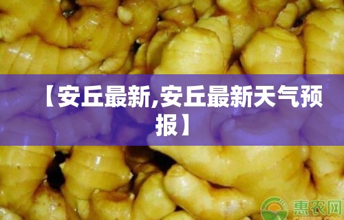 【安丘最新,安丘最新天气预报】
