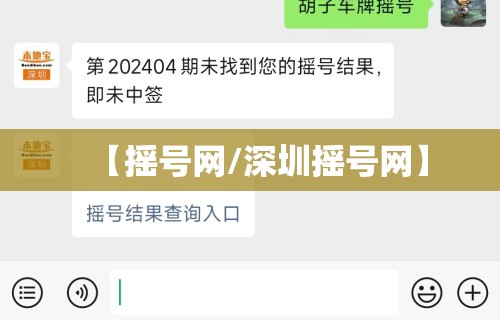 【摇号网/深圳摇号网】