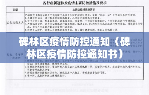 碑林区疫情防控通知(碑林区疫情防控通知书) 碑林区疫情防控通知(碑林区疫情防控通知书)