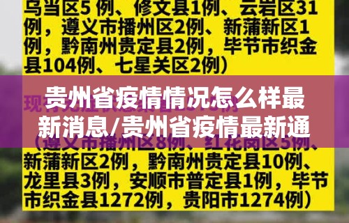 贵州省疫情情况怎么样最新消息/贵州省疫情最新通知