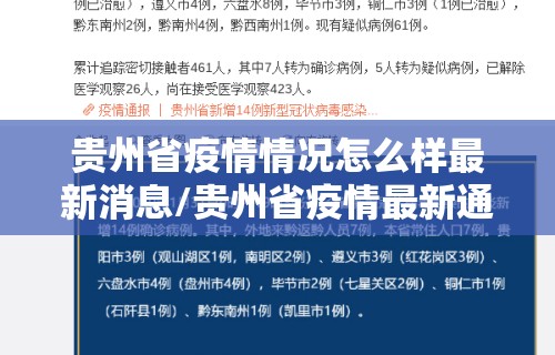 贵州省疫情情况怎么样最新消息/贵州省疫情最新通知