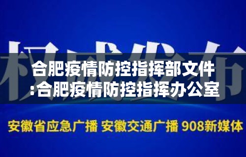 合肥疫情防控指挥部文件:合肥疫情防控指挥办公室