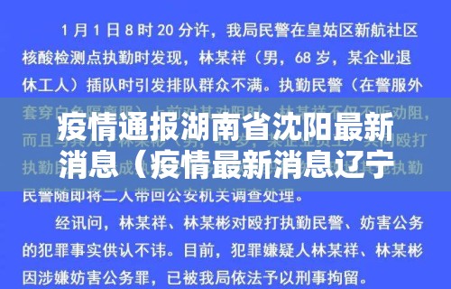 疫情通报湖南省沈阳最新消息(疫情最新消息辽宁省沈阳市) 疫情通报湖南省沈阳最新消息(疫情最新消息辽宁省沈阳市)