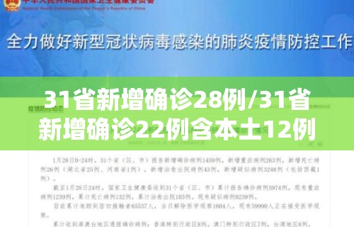 31省新增确诊28例/31省新增确诊22例含本土12例 31省新增确诊28例/31省新增确诊22例含本土12例