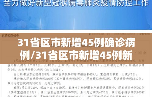 31省区市新增45例确诊病例/31省区市新增45例新闻