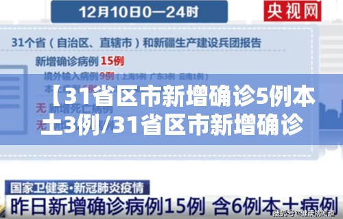 【31省区市新增确诊5例本土3例/31省区市新增确诊111例 本土83例】