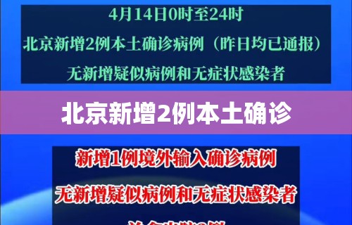 北京新增2例本土确诊