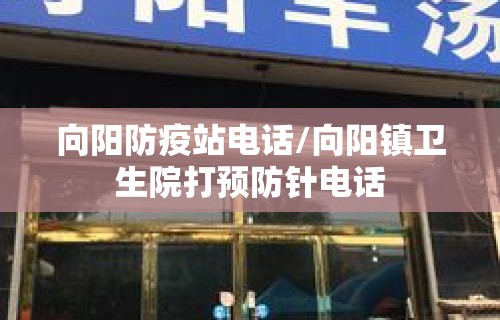 向阳防疫站电话/向阳镇卫生院打预防针电话