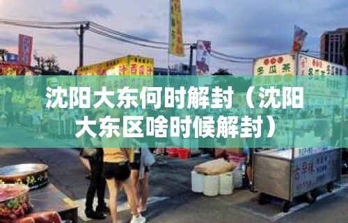 沈阳大东何时解封（沈阳大东区啥时候解封）