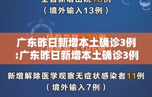 广东昨日新增本土确诊3例:广东昨日新增本土确诊3例详情