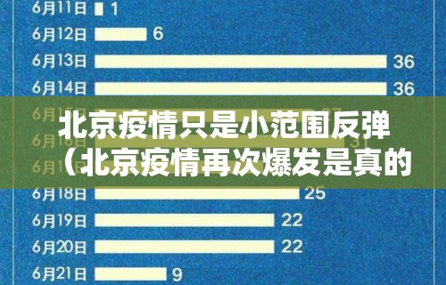 北京疫情只是小范围反弹（北京疫情再次爆发是真的吗）