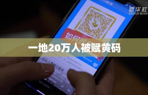 一地20万人被赋黄码 一地20万人被赋黄码