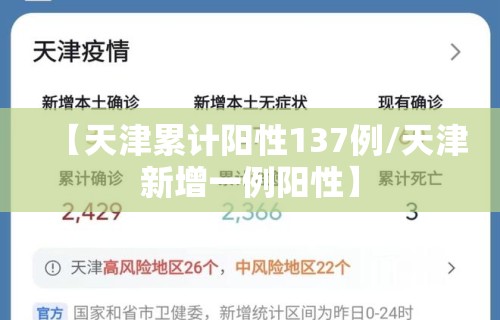 【天津累计阳性137例/天津新增一例阳性】